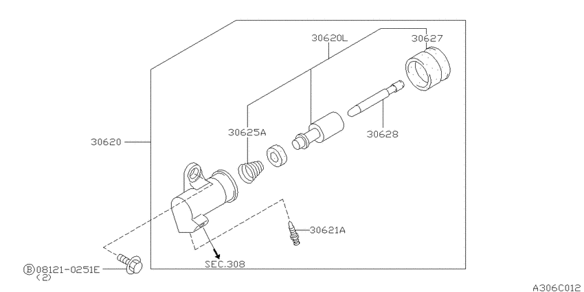 Clutch operating cylinder