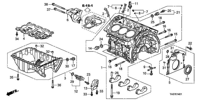 Cylinder block/oil pan