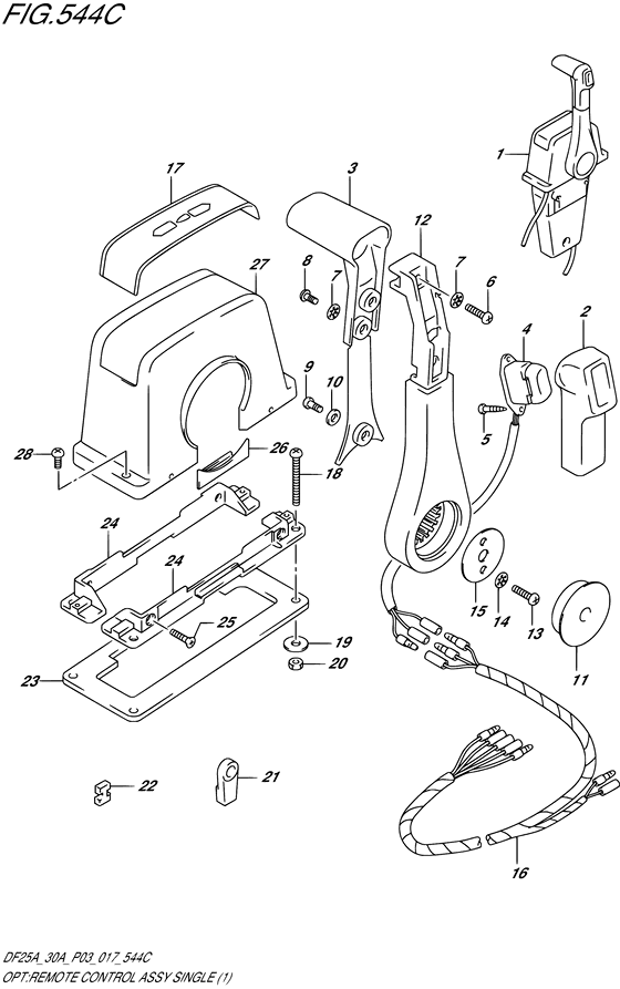 Opt:remote control assy single