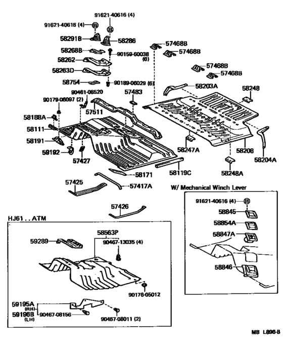 Front Floor Panel & Front Floor Member