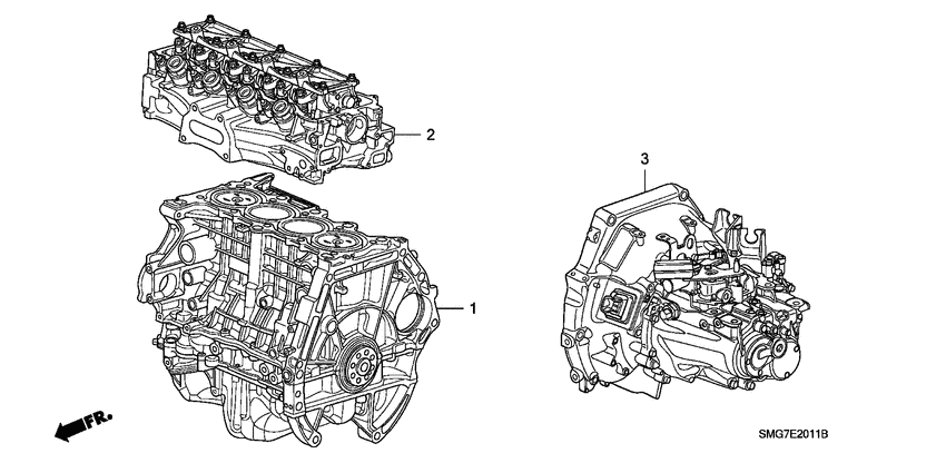 Engine assy./ transmission assy.