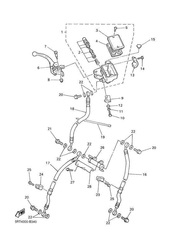 Front master cylinder