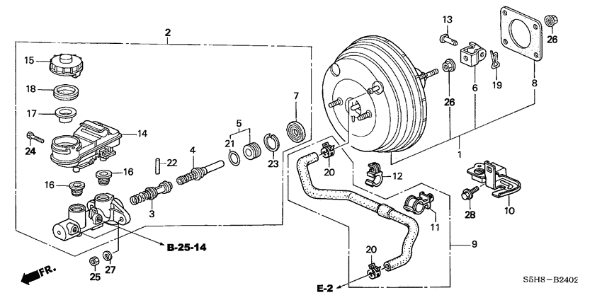 Brake master cylinder/ master power