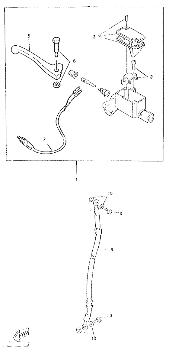 Front master cylinder