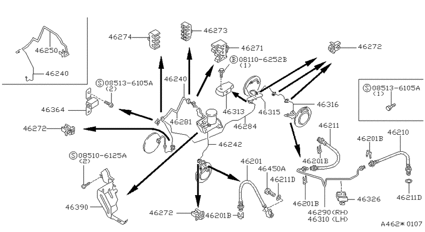 Brake piping & control