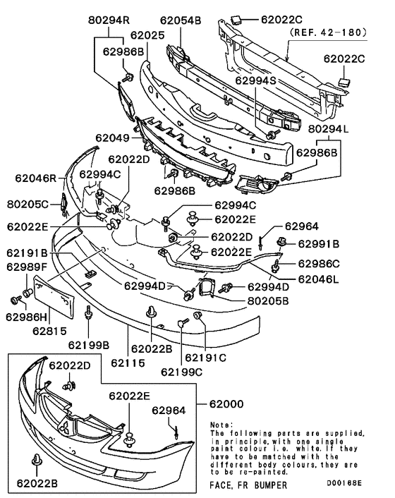 Front bumper & support