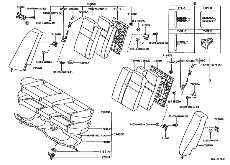 Rear Seat & Seat Track