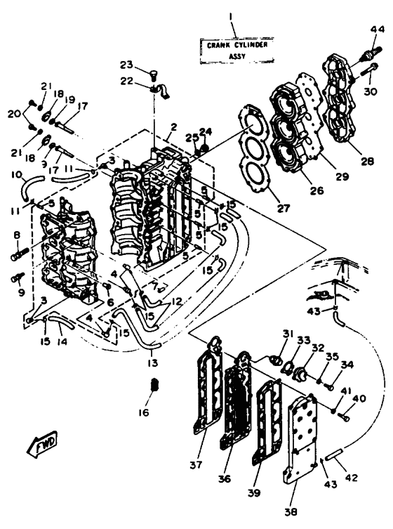 Cylinder crankcase