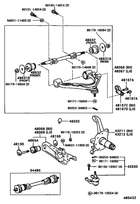 Front Axle Arm & Steering Knuckle