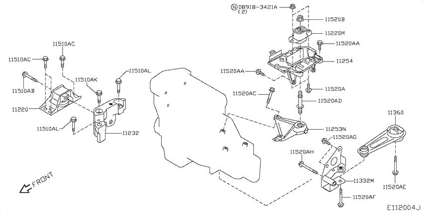 Engine & transmission   mounting