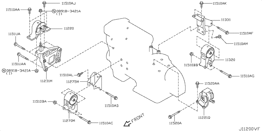 Engine & transmission   mounting