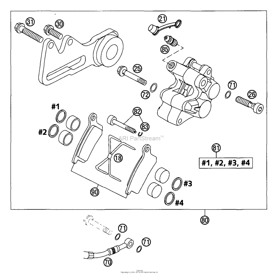 Brake Caliper Rear Formula