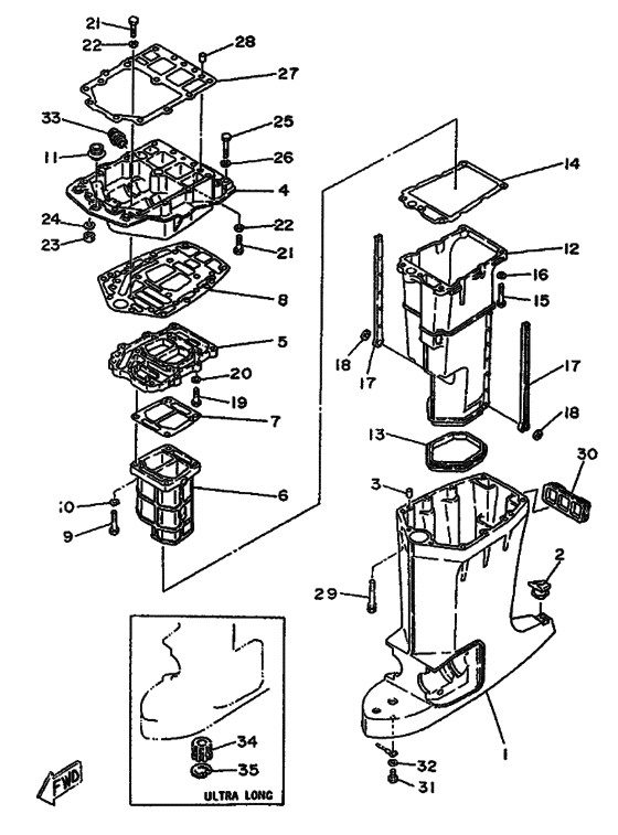 Upper casing