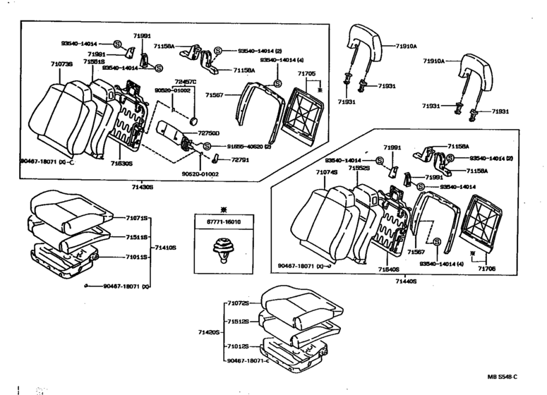 Front Seat & Seat Track