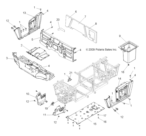 Body, floor and fenders
