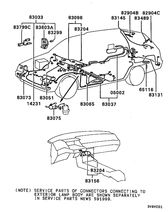 Wiring & attaching parts