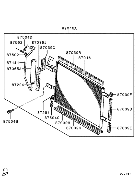 A/c condenser, piping