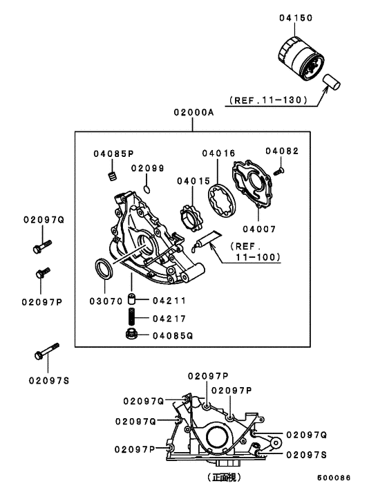 Oil pump & oil filter