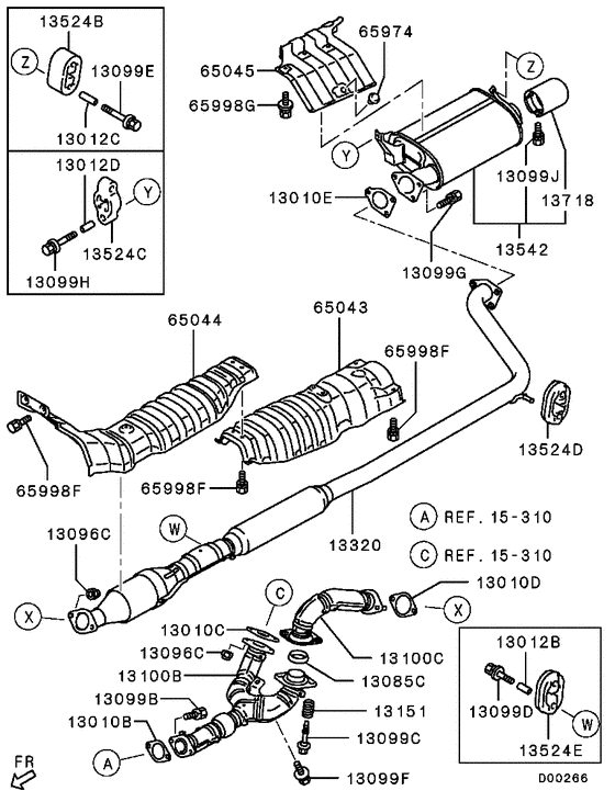 Exhaust pipe & muffler