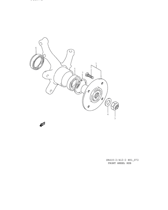 Front wheel hub