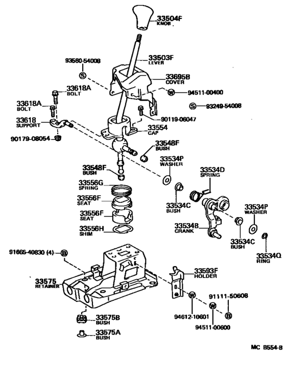Shift Lever & Retainer