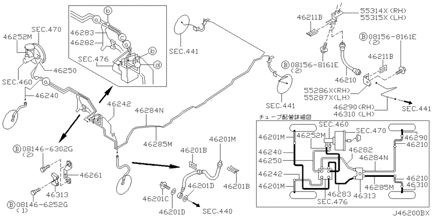 Brake piping & control