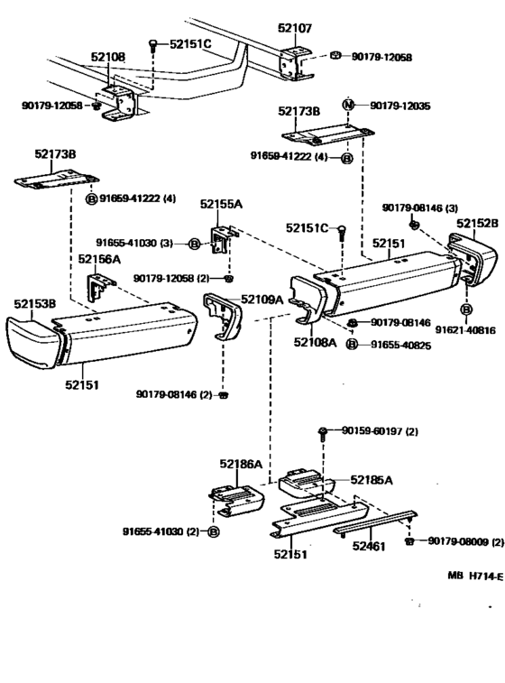 Rear Bumper & Bumper Stay
