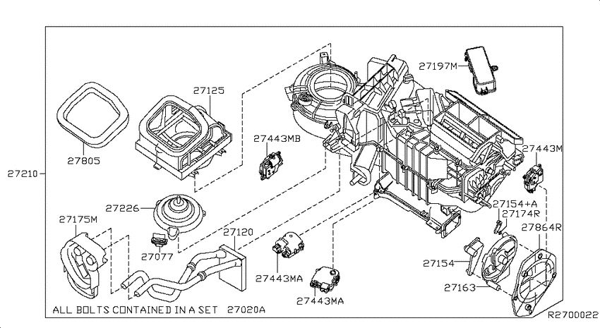 Heater & blower unit