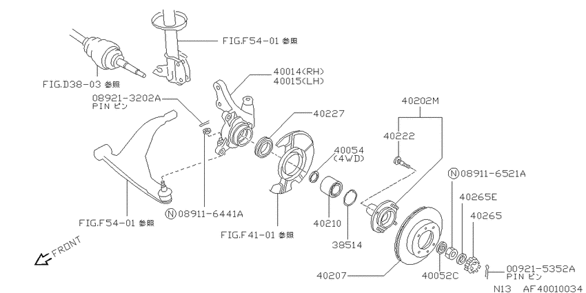 Front axle