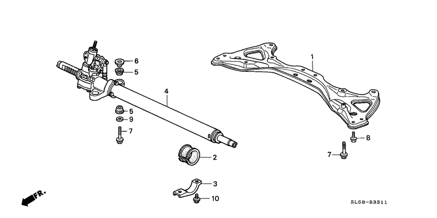 Power steering gear box