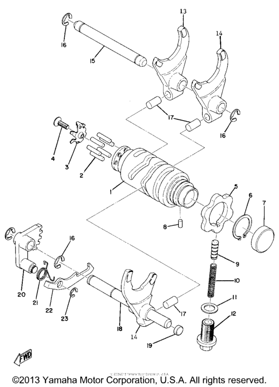 Shift shaft