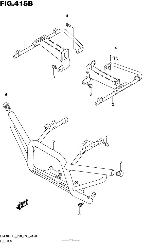 Footrest (Lt-F400Fl5 P33)