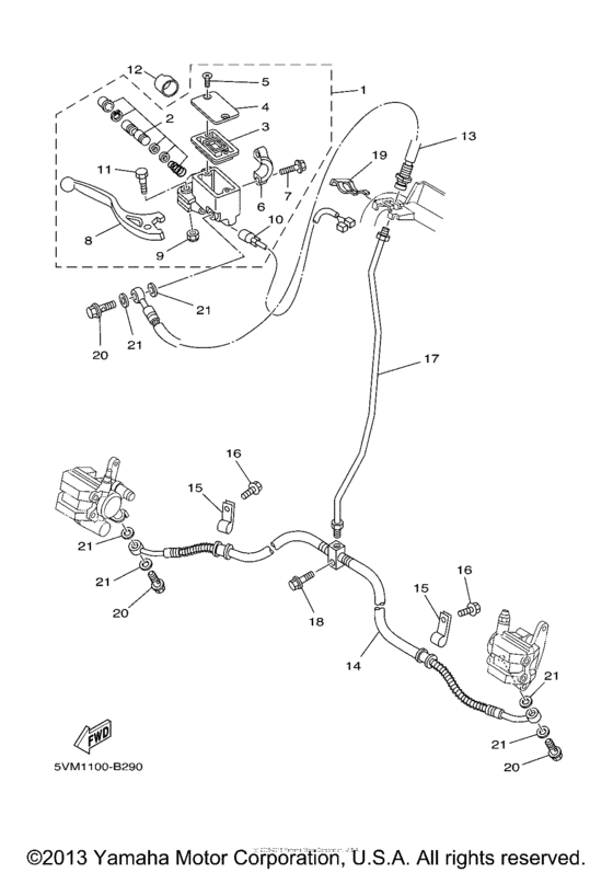 Front master cylinder