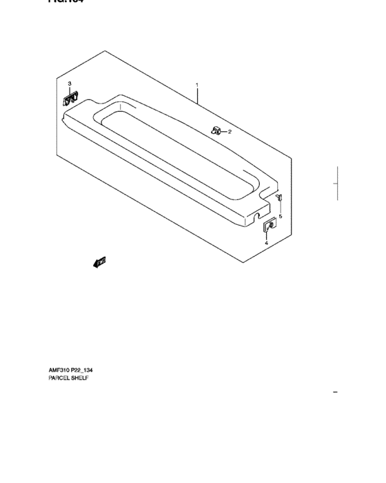 Parcel shelf