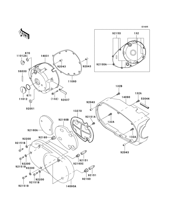 Left engine cover(s)