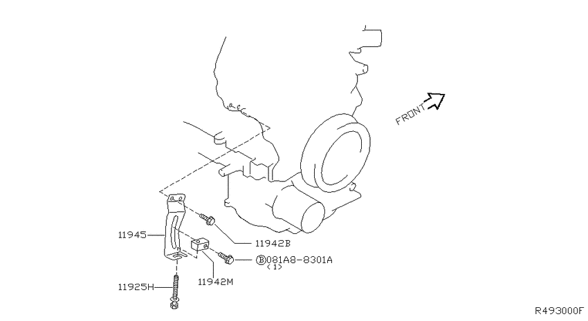 Power steering pump mounting