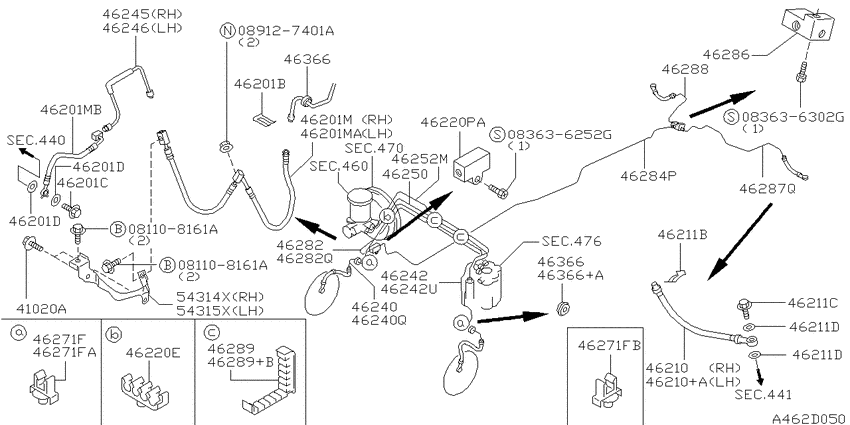 Brake piping & control
