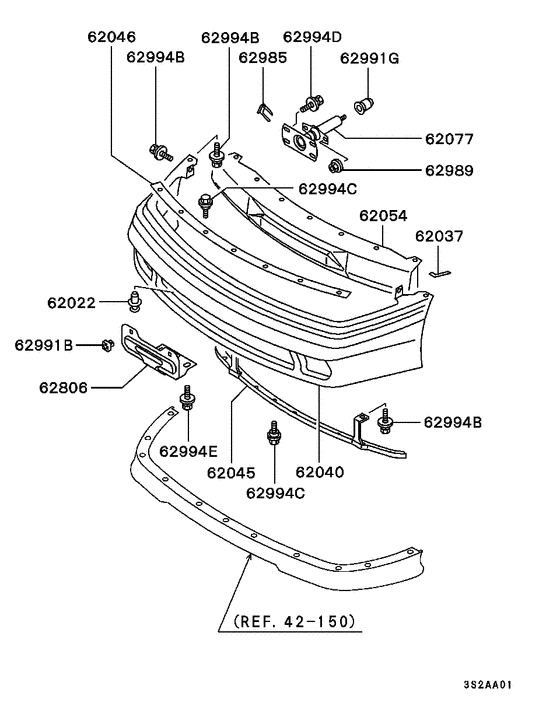 Front bumper & support
