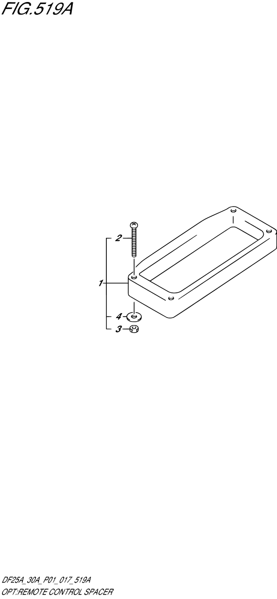 Opt:remote control spacer