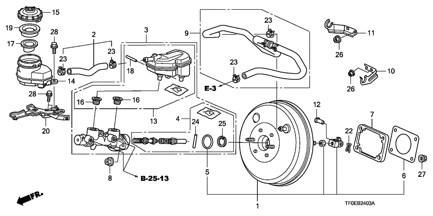 Brake master cylinder/ master power