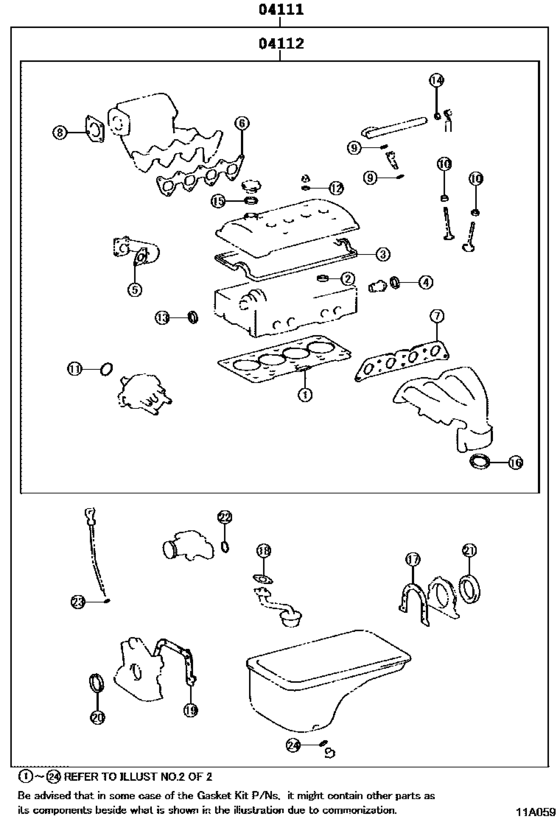 Engine Overhaul Gasket Kit