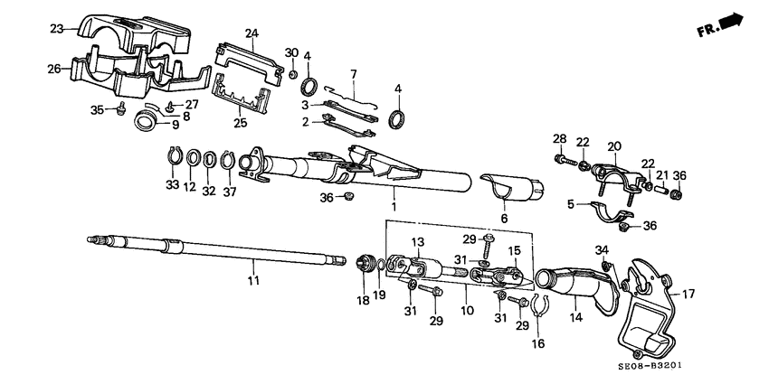 Steering column