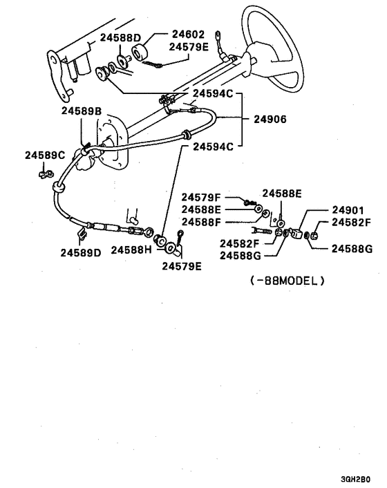 A/t column shift linkage