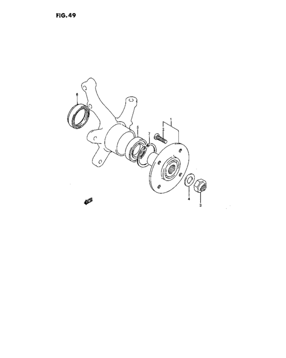 Front wheel hub