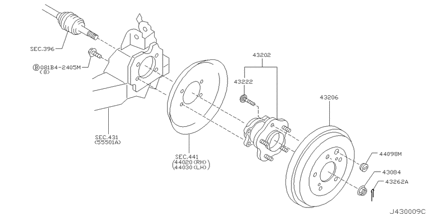 Rear axle
