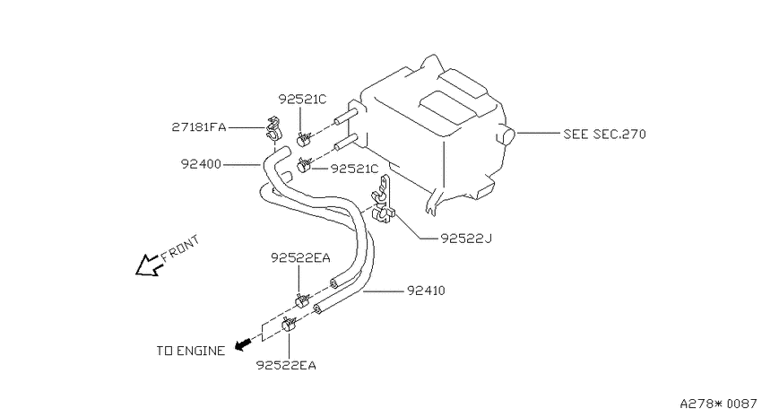 Heater piping