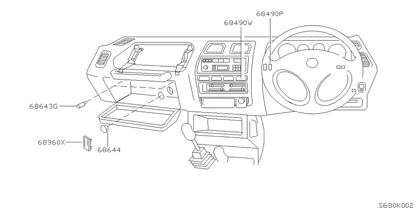 Instrument panel, pad & cluster lid