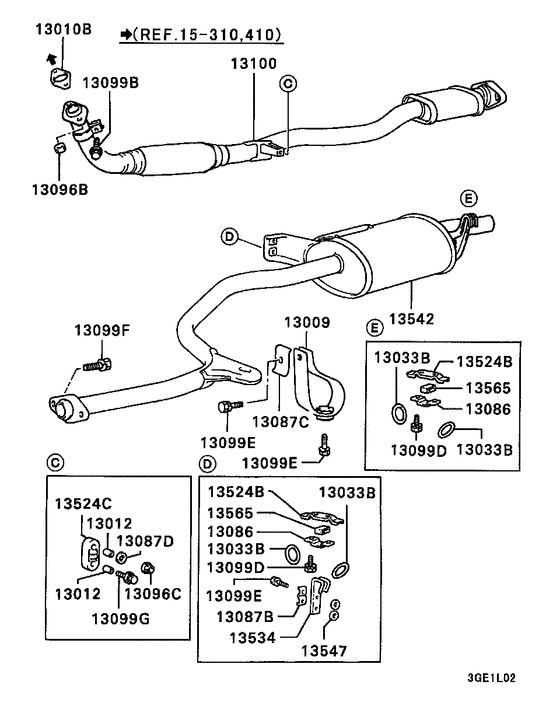 Exhaust pipe & muffler