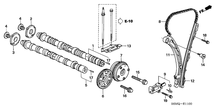 Camshaft/cam chain