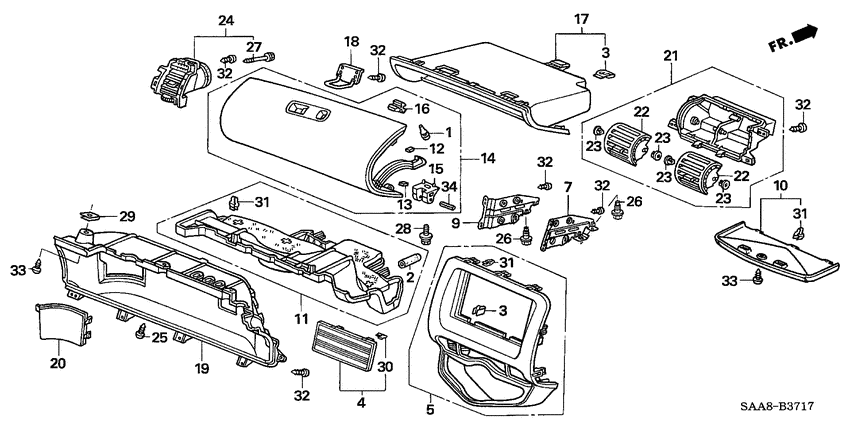 Instrument panel garnish